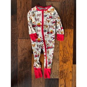 Emerson and Friends Farm Friends Pajama Romper (18m - 24m)